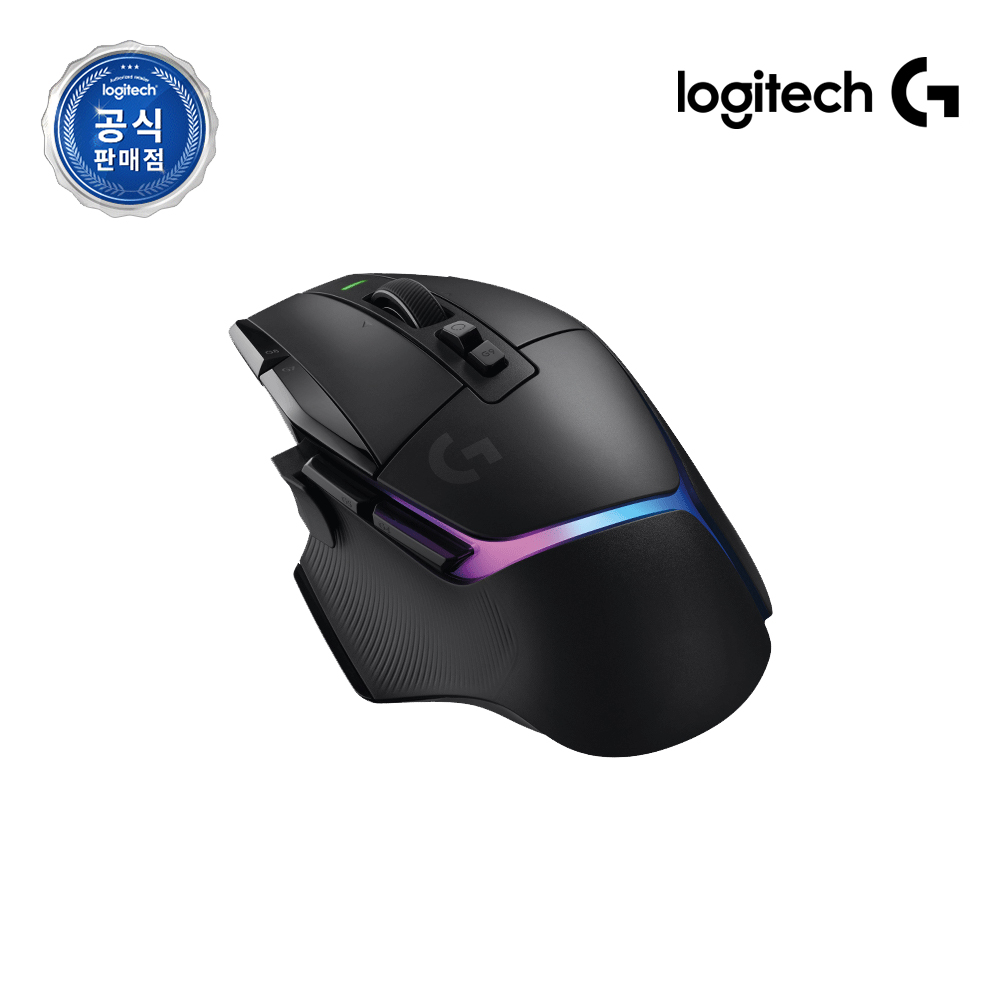 로지텍코리아 공식 G502 X PLUS 무선 게이밍 마우스 블랙