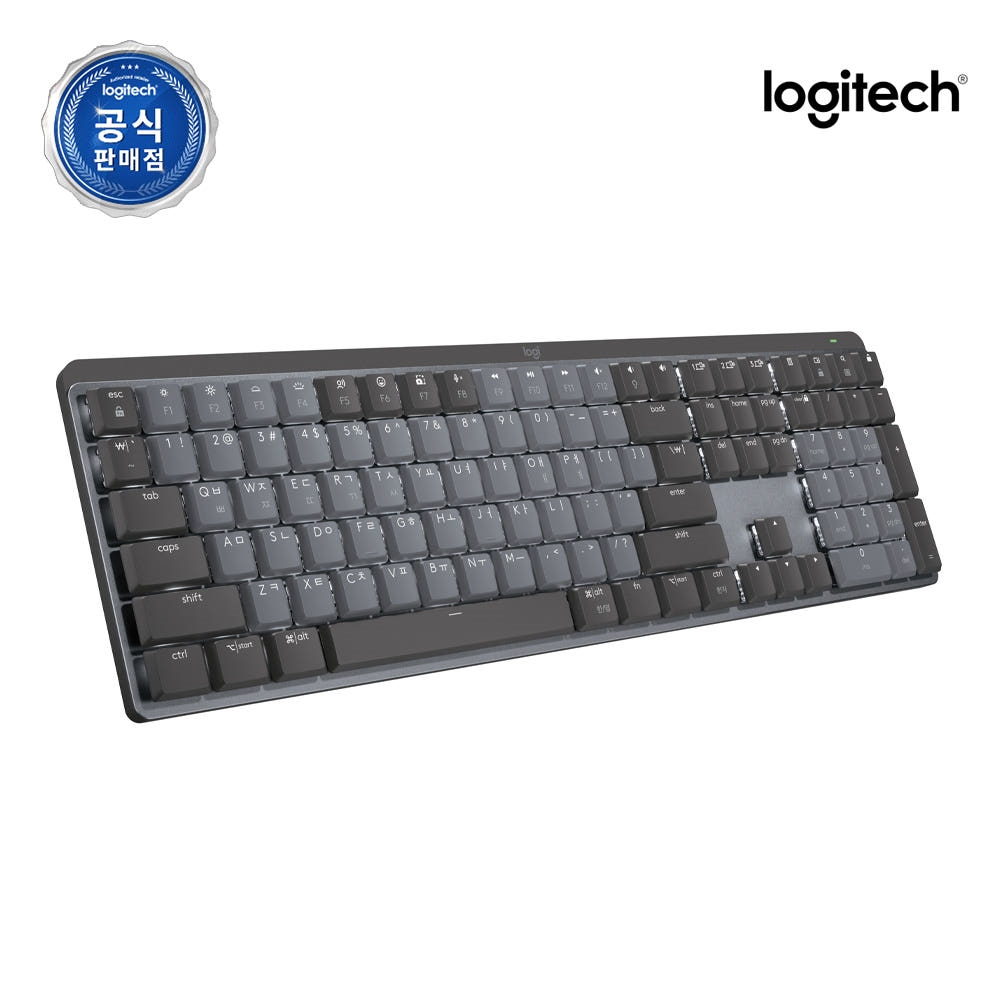 로지텍코리아 공식 MX Mechanical 무선 키보드 블랙, 적축, 43g