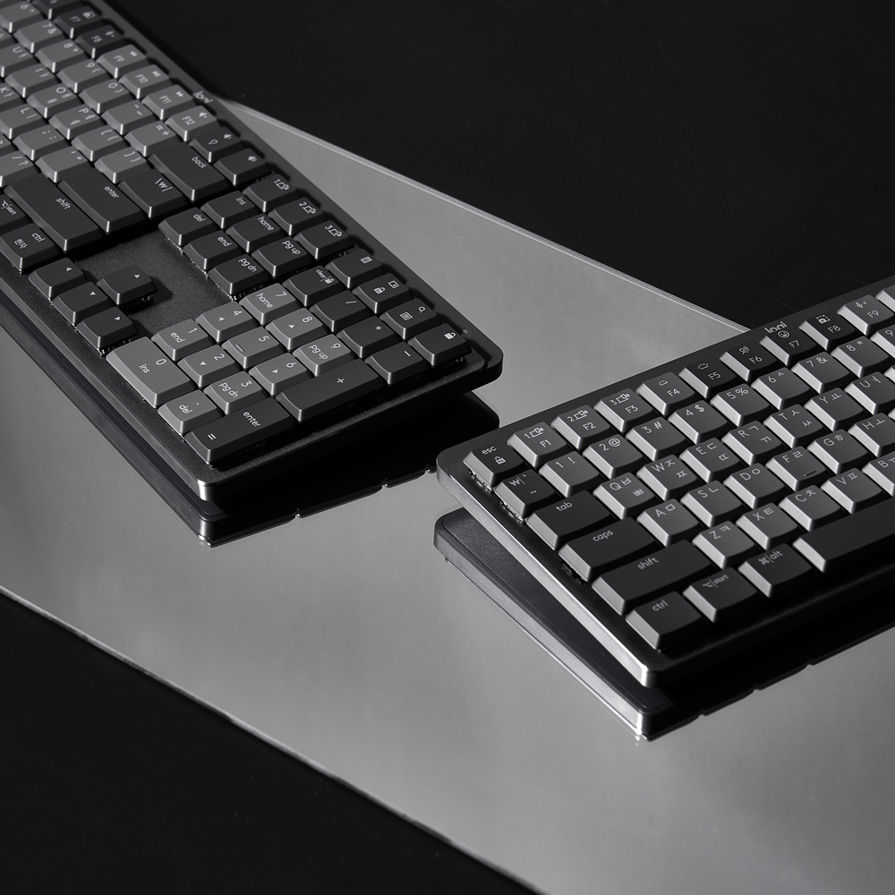 로지텍코리아 공식 MX Mechanical 무선 키보드 블랙, 적축, 43g